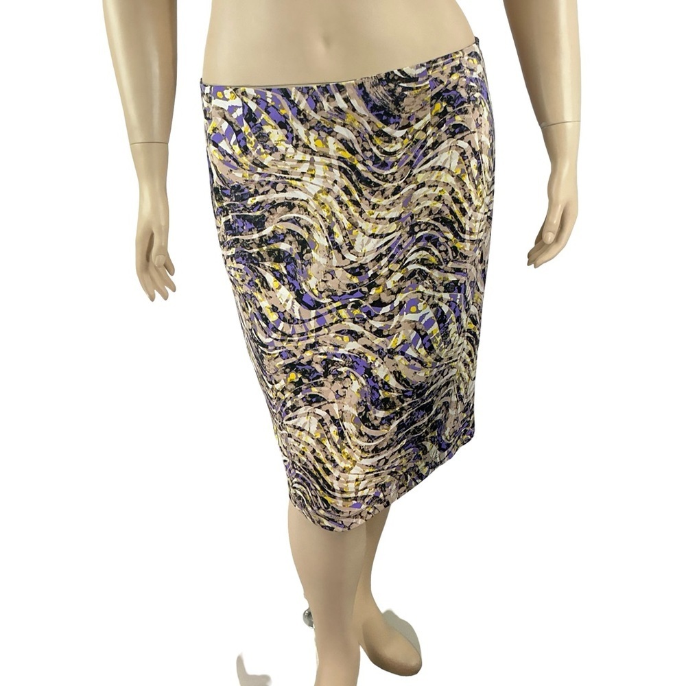 Jones Studio Pencil Skirt Abstract Print Work Office Multicolor Size 14